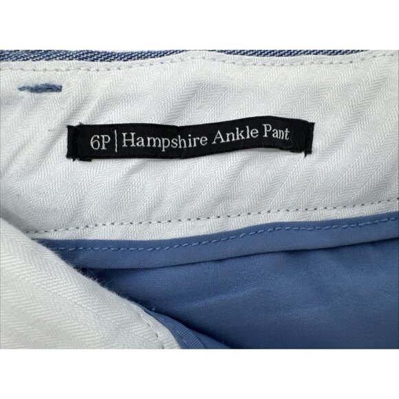 Talbots Blue Hampshire Ankle Pants‎ Women's Size 6 P Petite pockets - Picture 9 of 11
